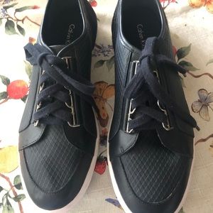 Calvin Klein tie sneakers, 8 narrow